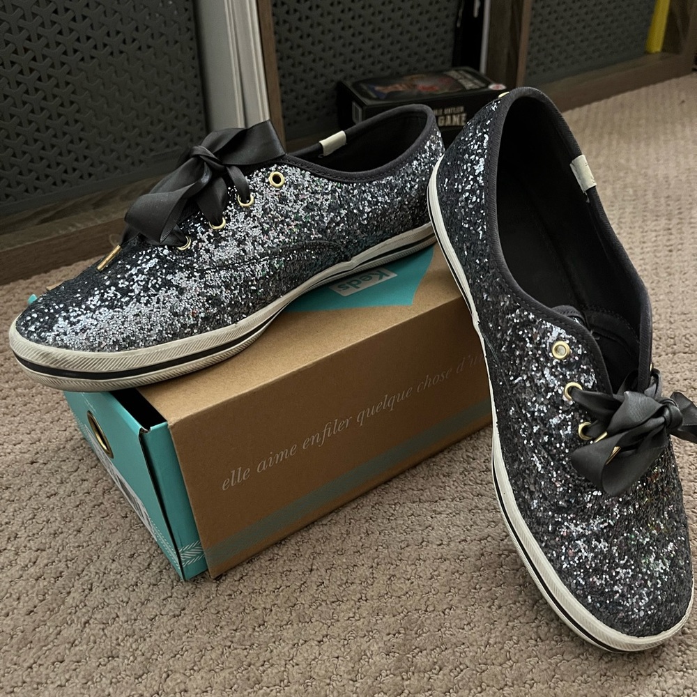 KEDS KATE SPADE GLITTER SNEAKERS SZ 9